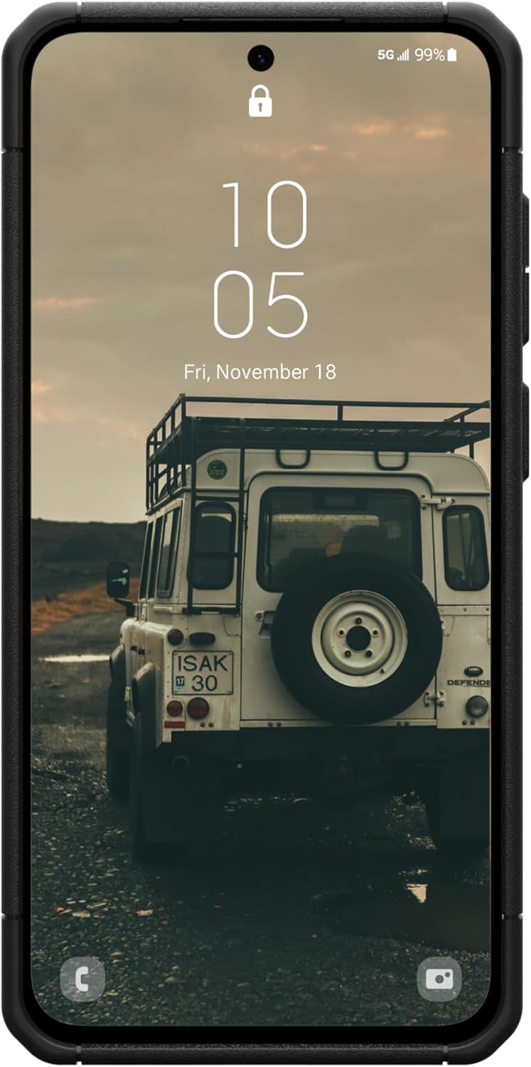 URBAN ARMOR GEAR UAG Designed for Samsung Galaxy S24 FE Case SM-S721 Scout, Rugged Military Grade Dropproof Impact Resistant Non-Slip Protective Cover, Black